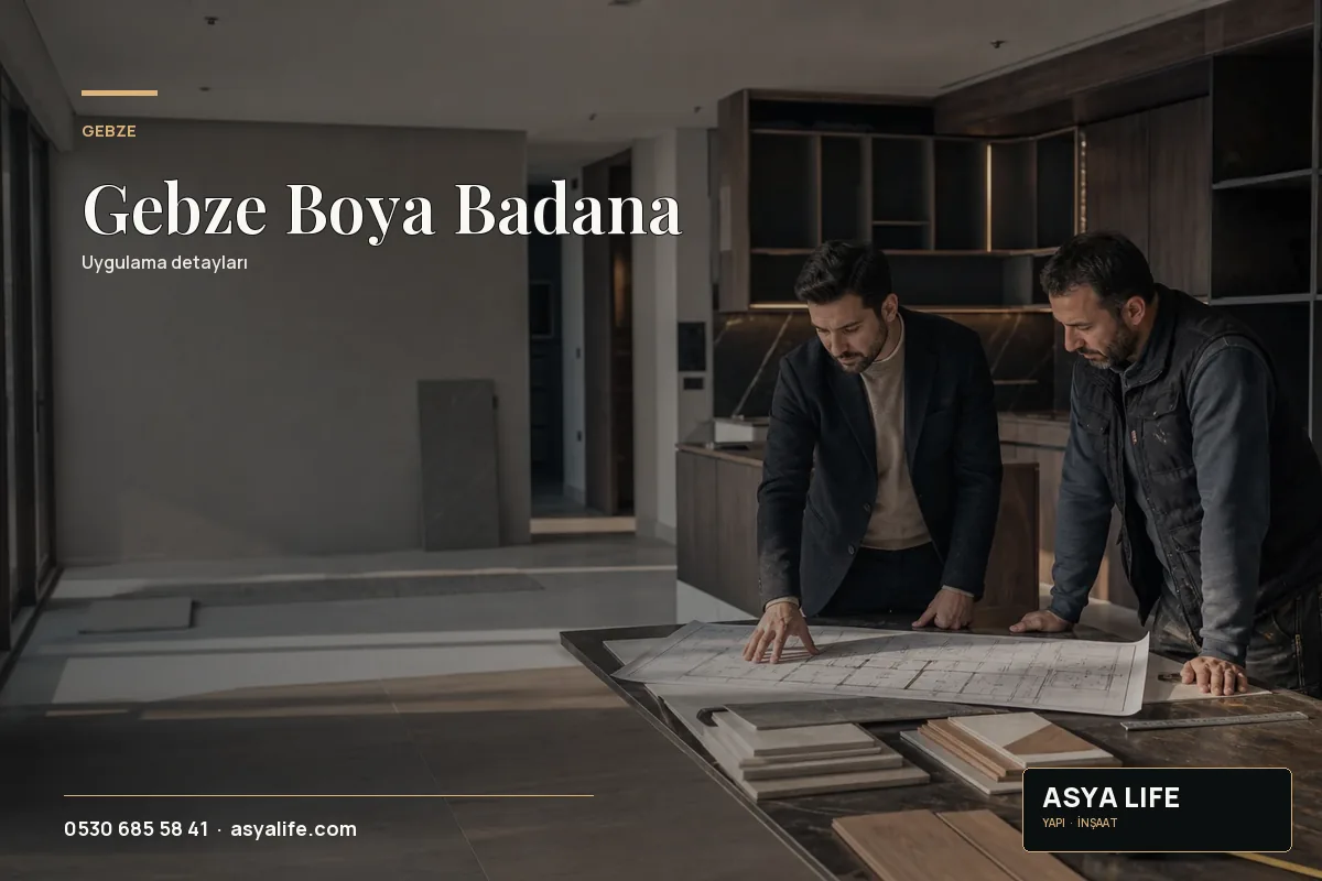 Gebze Boya Badana için Asya Life tarafından hazırlanan özgün temsili görsel - görünüm 2