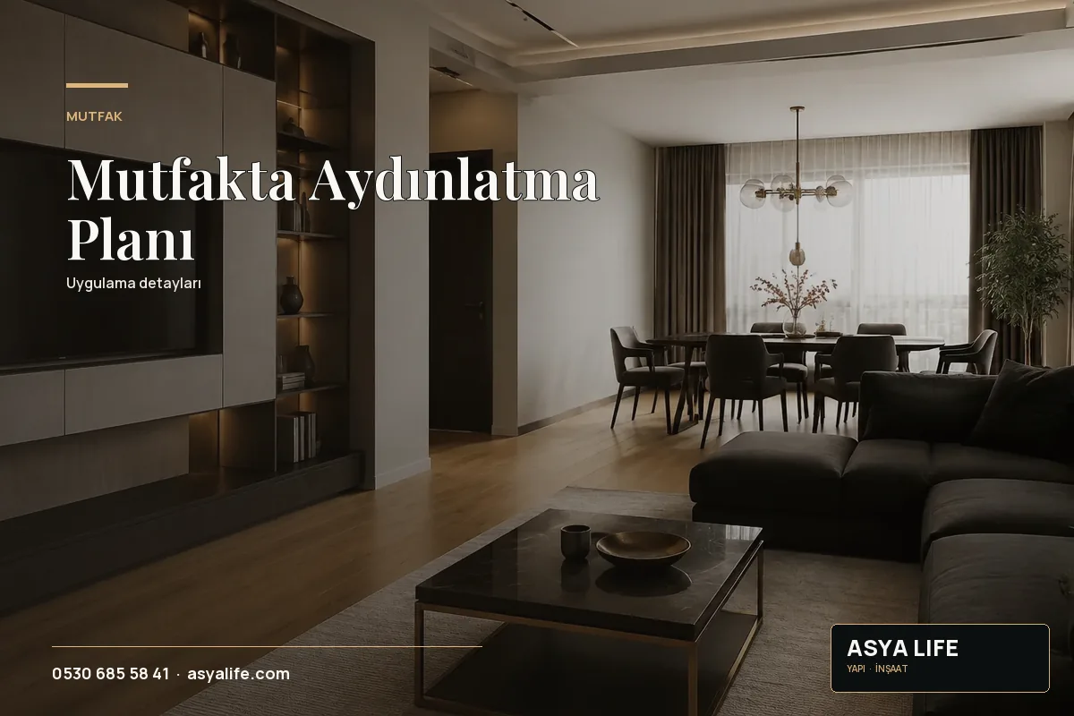 Mutfakta Aydınlatma Planı için Asya Life tarafından hazırlanan özgün temsili görsel - görünüm 2